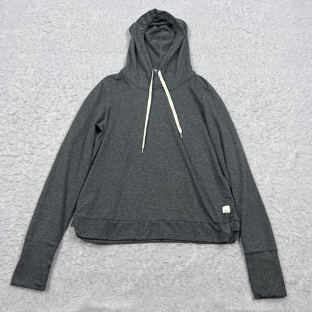 Vuori Halo Essential Hoodie Women's X-Small Gray Athleisure DreamKnit Pullover